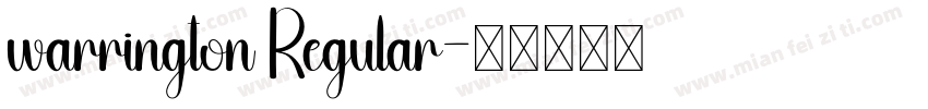 warrington Regular字体转换